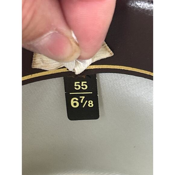 Biltmore Golden Pheasant Velour Mens 6 7/8 Terra Brown Felt Fedora - Picture 9 of 10